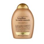 شامپو کراتین برزیلی اوجی ایکس OGX حجم 385 میل | بدون سولفات، صاف کننده قوی مو